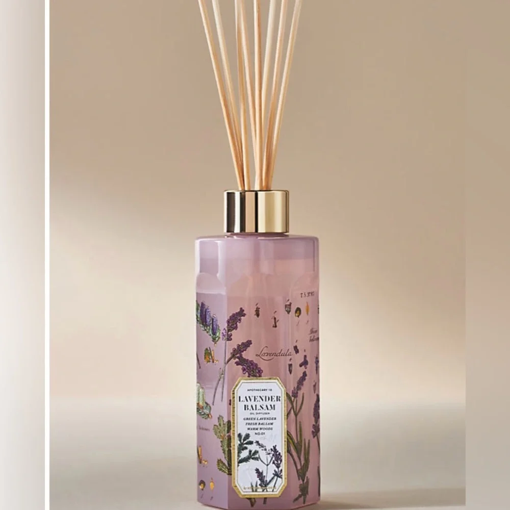 NEW NWT Anthropologie Apothecary 18 Fresh Lavander Balsam Reed Oil diffuser 01